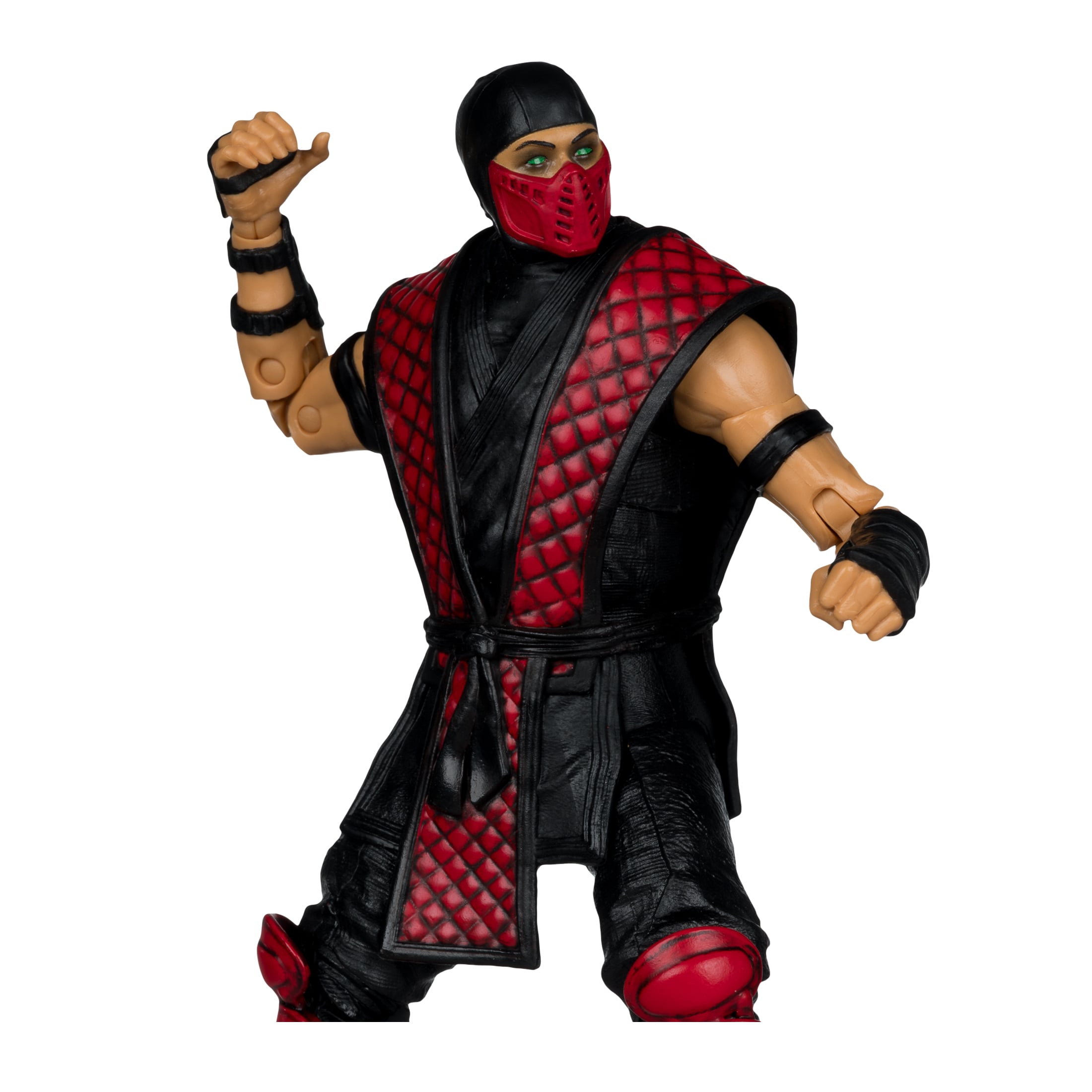 Ermac Mortal Kombat Klassic 7-Inch Figure — Out of Box upper-body pose on white background showing arm articulation range