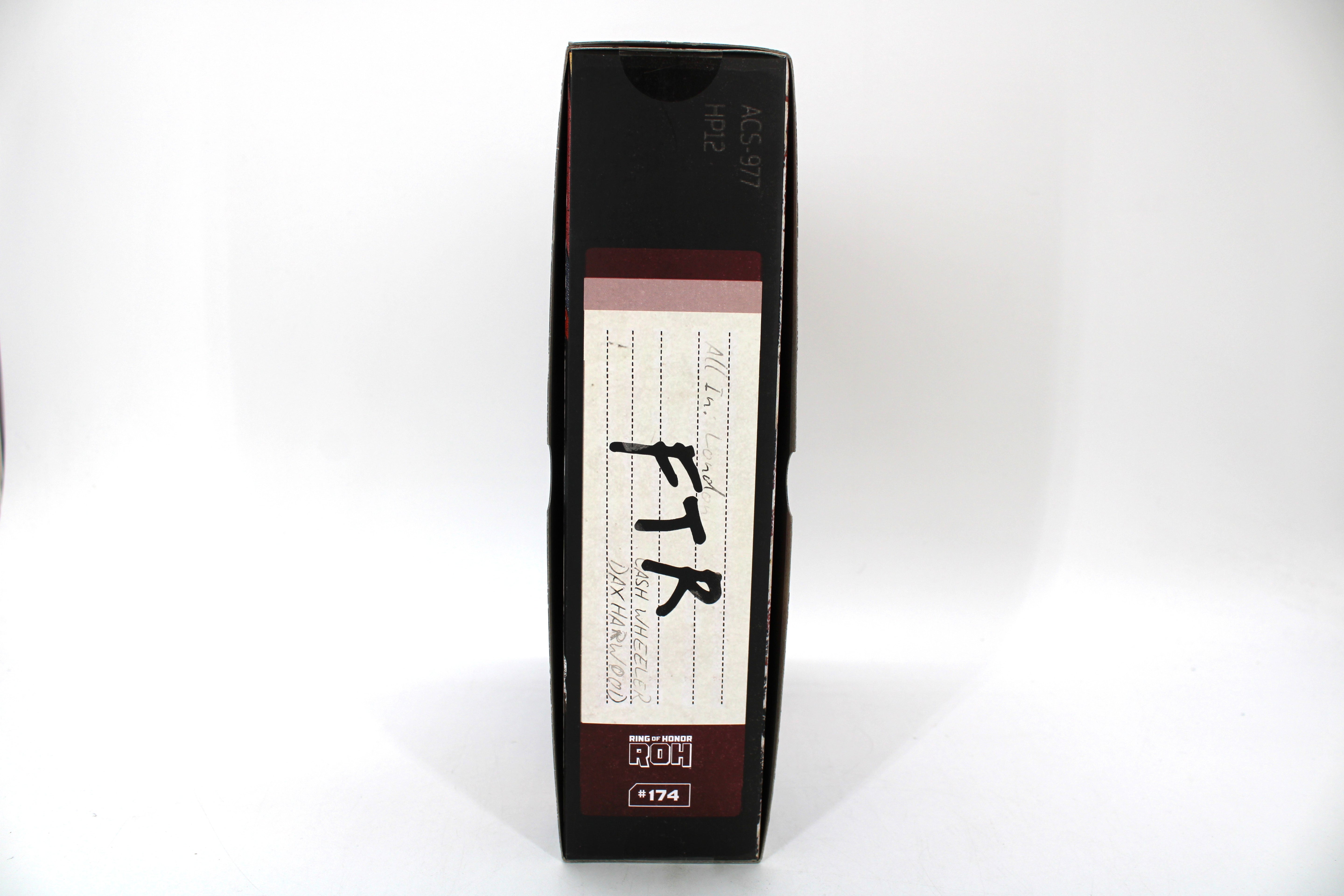 FTR Cash Wheeler & Dax Harwood ROH Living Legends 2-Pack — Opposite Side View Showing FTR Label with Character Names and Edition Number