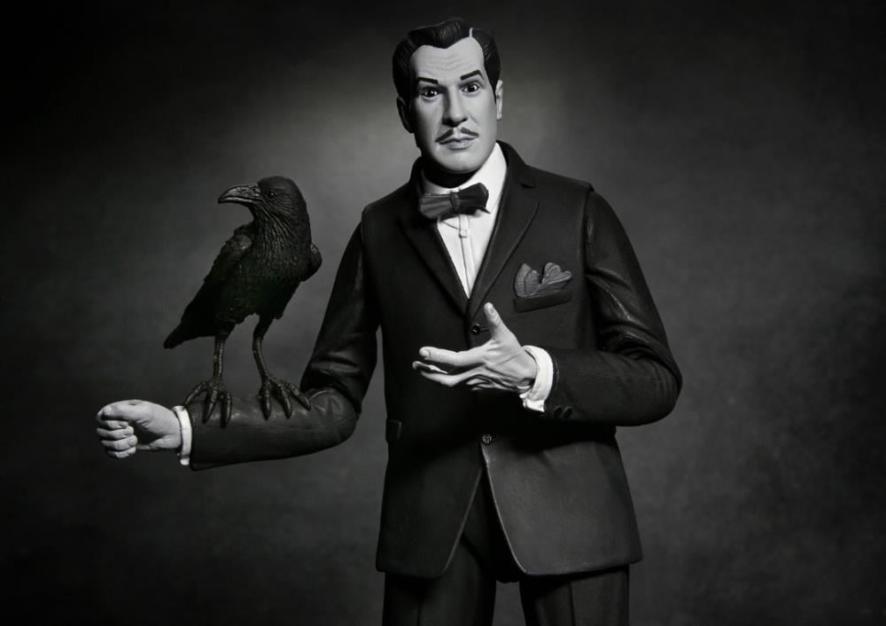 Vincent Price NECA Ultimate 7-Inch Figure — Raven Perched on Alternate Forearm Accessory
