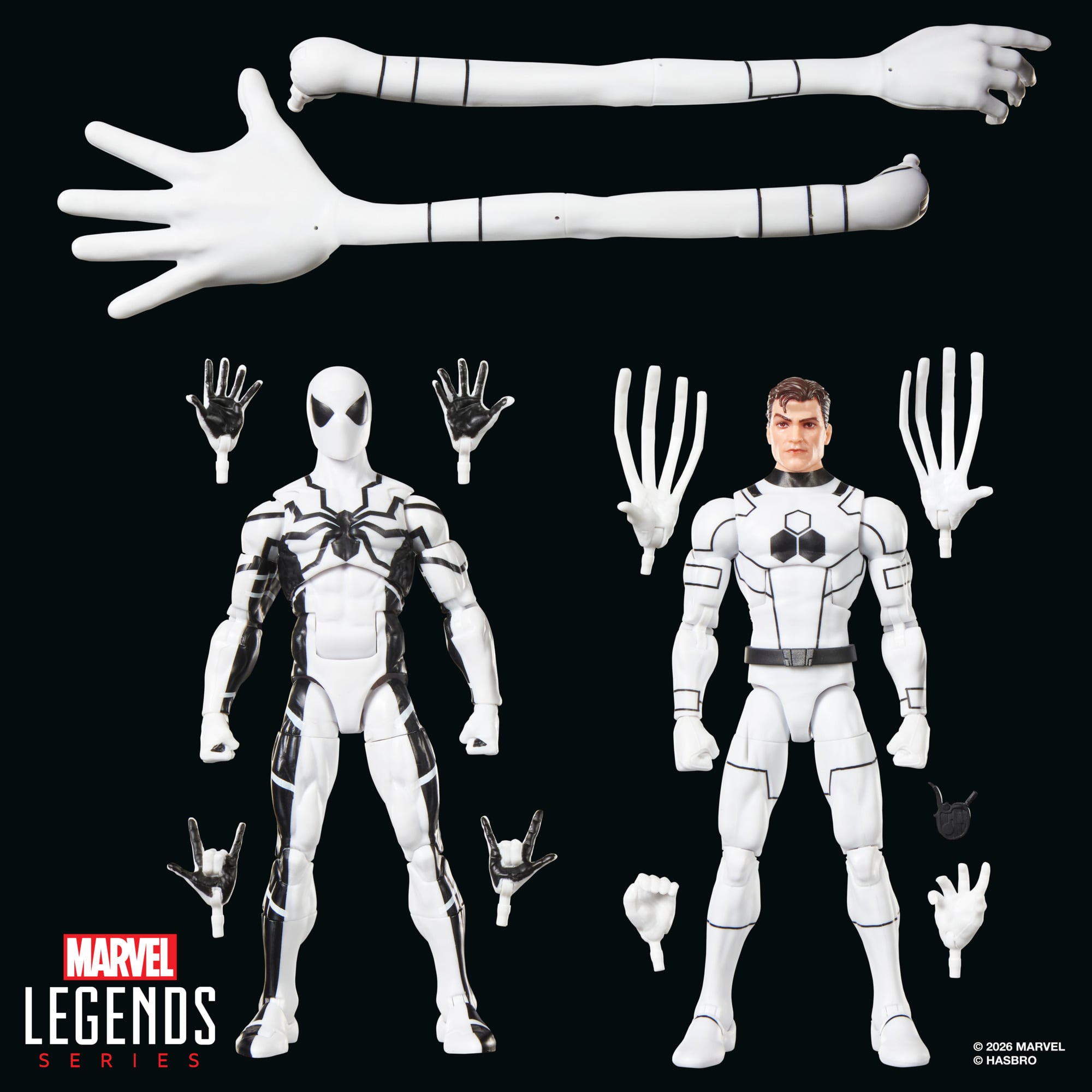 Future Foundation Marvel Legends Two-Pack — Accessories Included Display with Both Figures