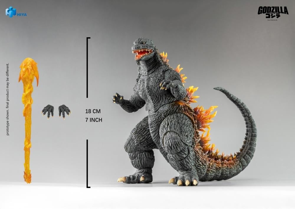 Godzilla 2000 Millennium Exquisite Basic 7-Inch Figure — Accessories Included With 18CM Scale Reference