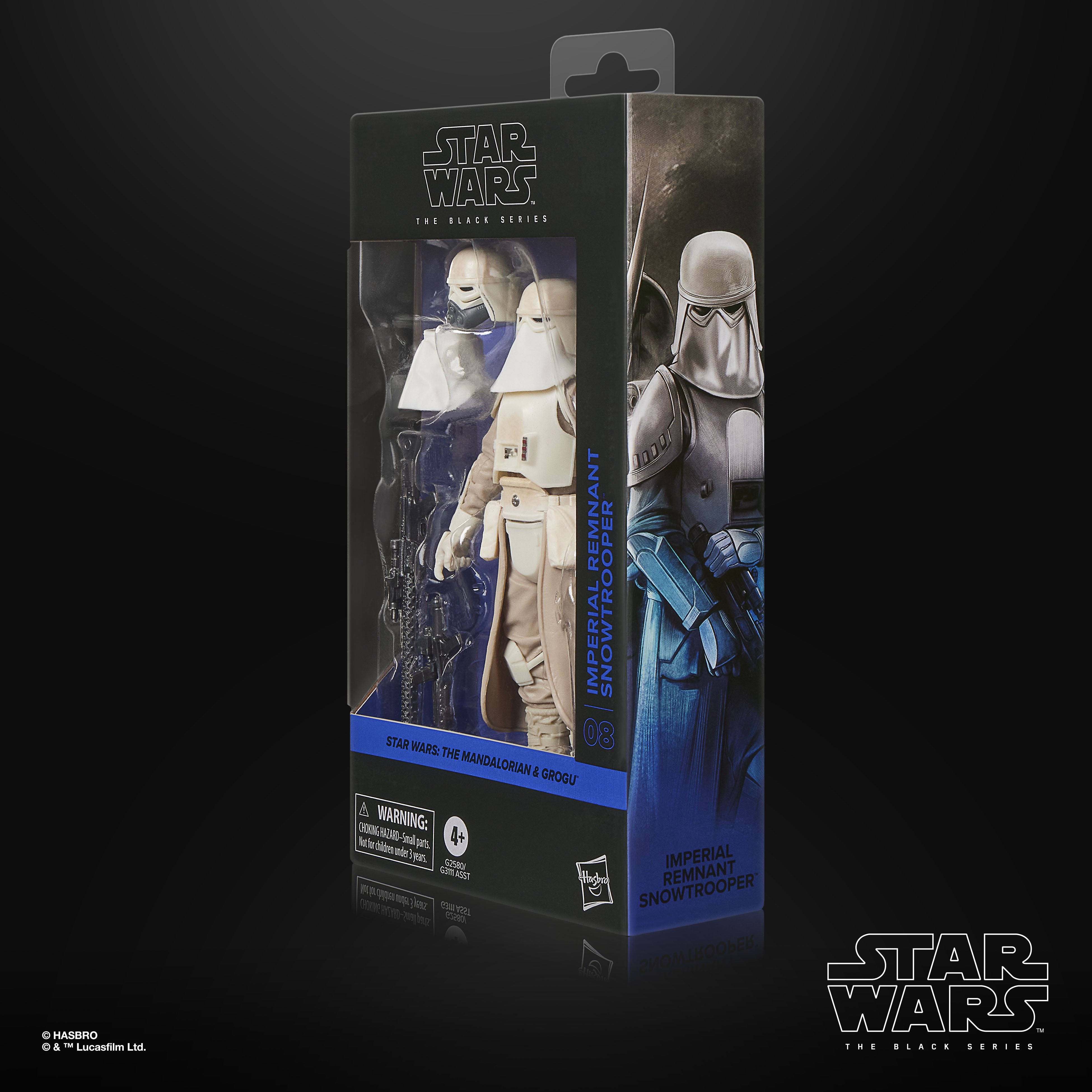 Imperial Remnant Snowtrooper Black Series 6-Inch — Box Side View with Character Art