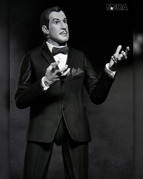 Vincent Price NECA Ultimate 7-Inch Figure — Bow Tie Head Sculpt Articulation Pose Both Hands Raised