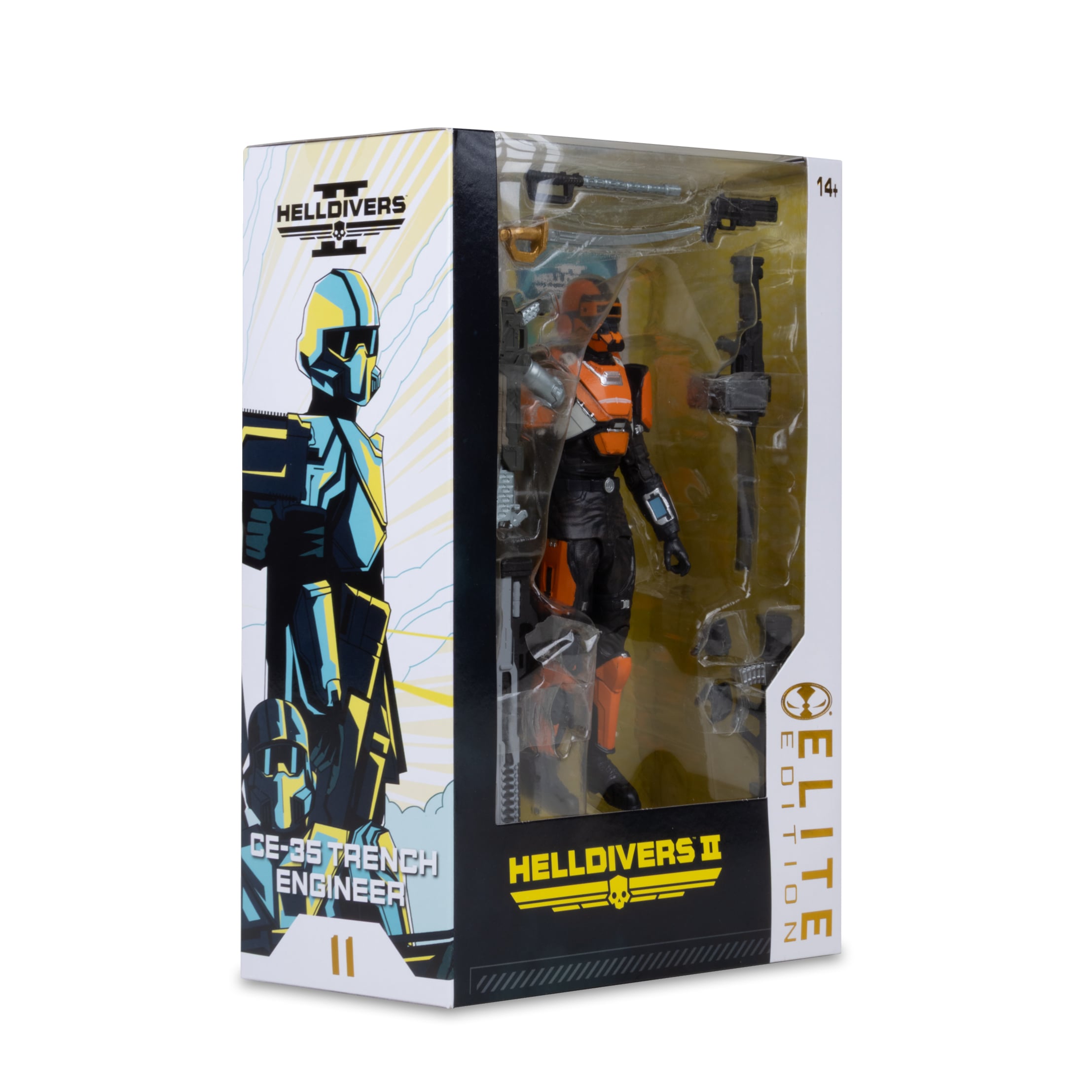 CE-35 Trench Engineer McFarlane Elite Edition 7-Inch Figure — Box Side Art Showing Character Illustration