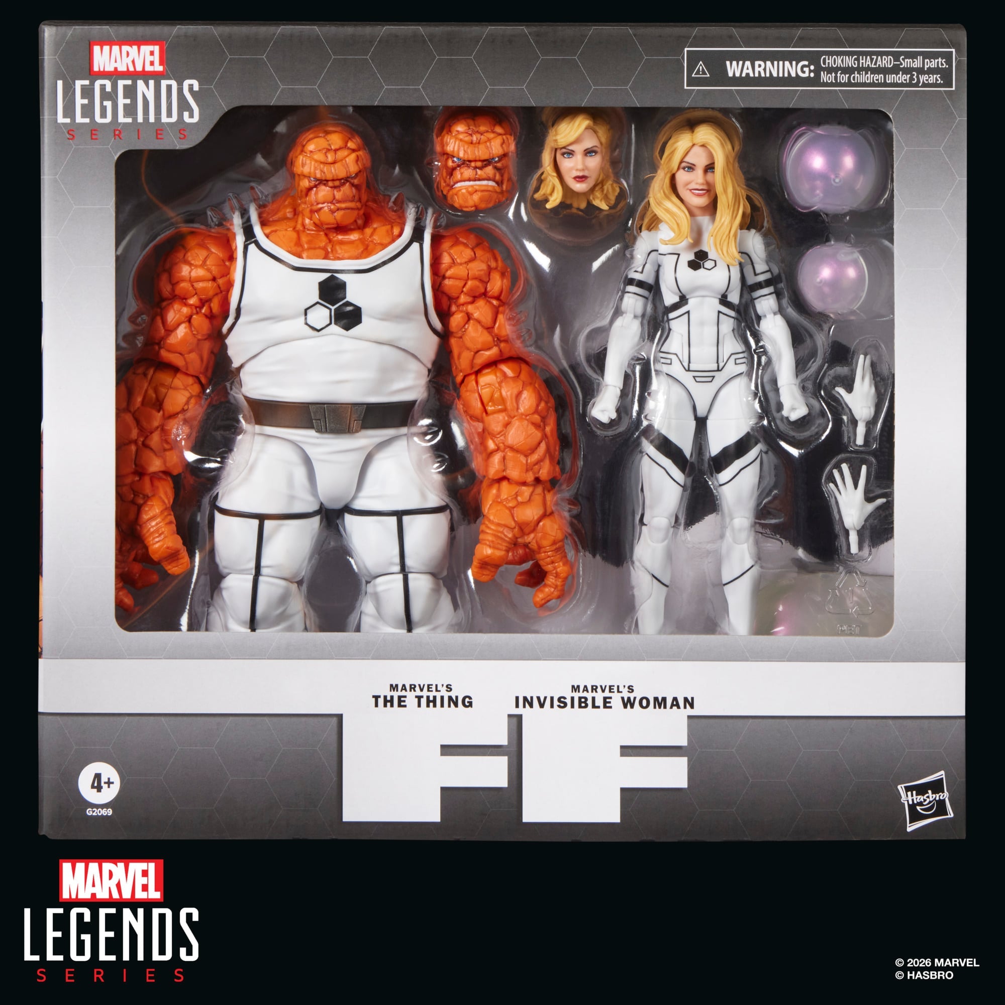Future Foundation Thing & Invisible Woman Marvel Legends 6-Inch — Package Front Box Art