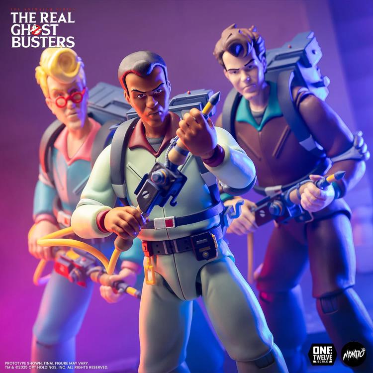 Winston Zeddemore Real Ghostbusters Mondo 1/12 — Heroic Stance Alongside Team Figures