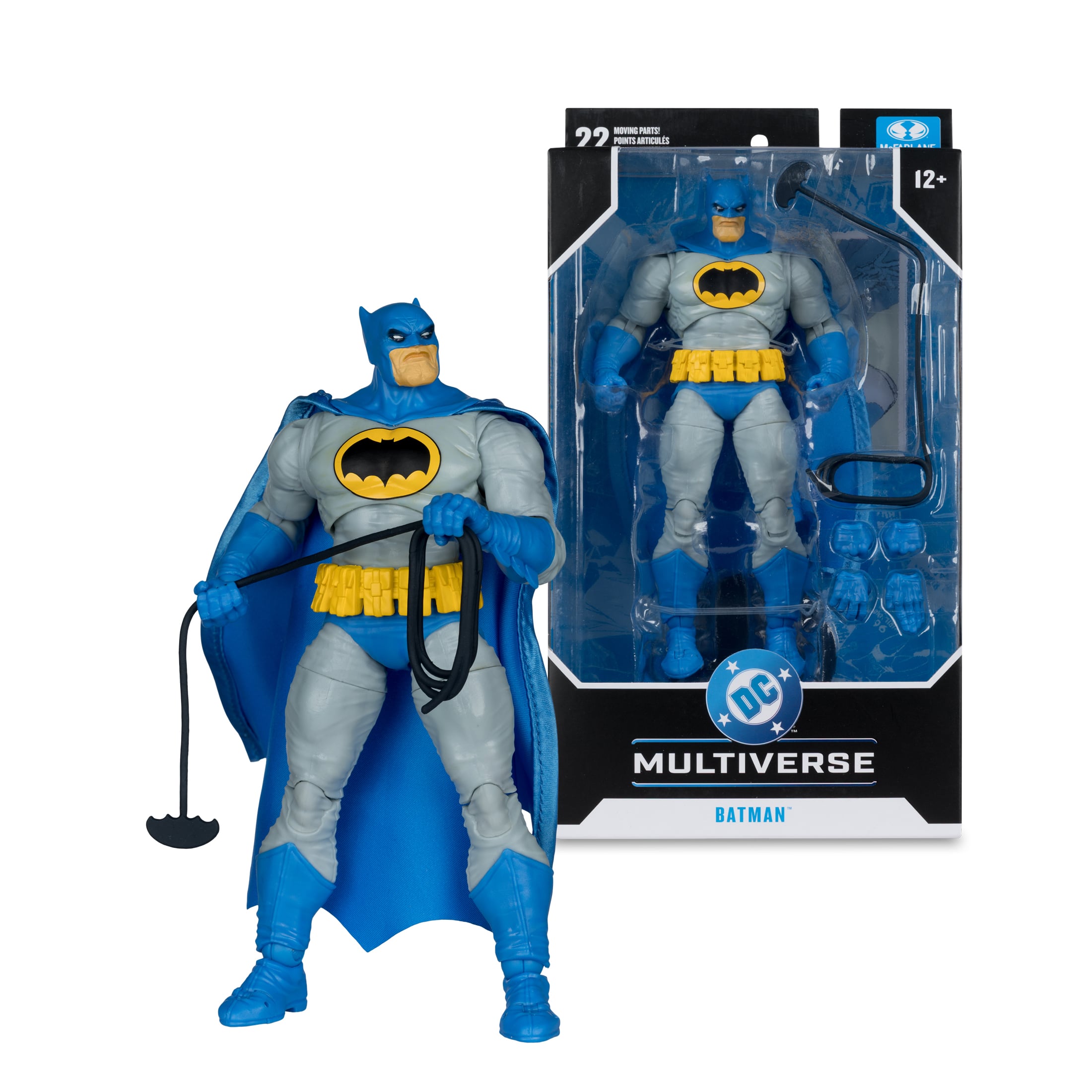Batman Dark Knight Returns DC Multiverse 7-Inch Figure — Figure Beside Sealed Package Front