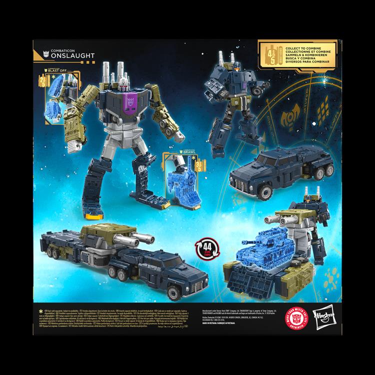 Onslaught Age of the Primes Commander Class — Box Back Showing Bruticus Combine Instructions