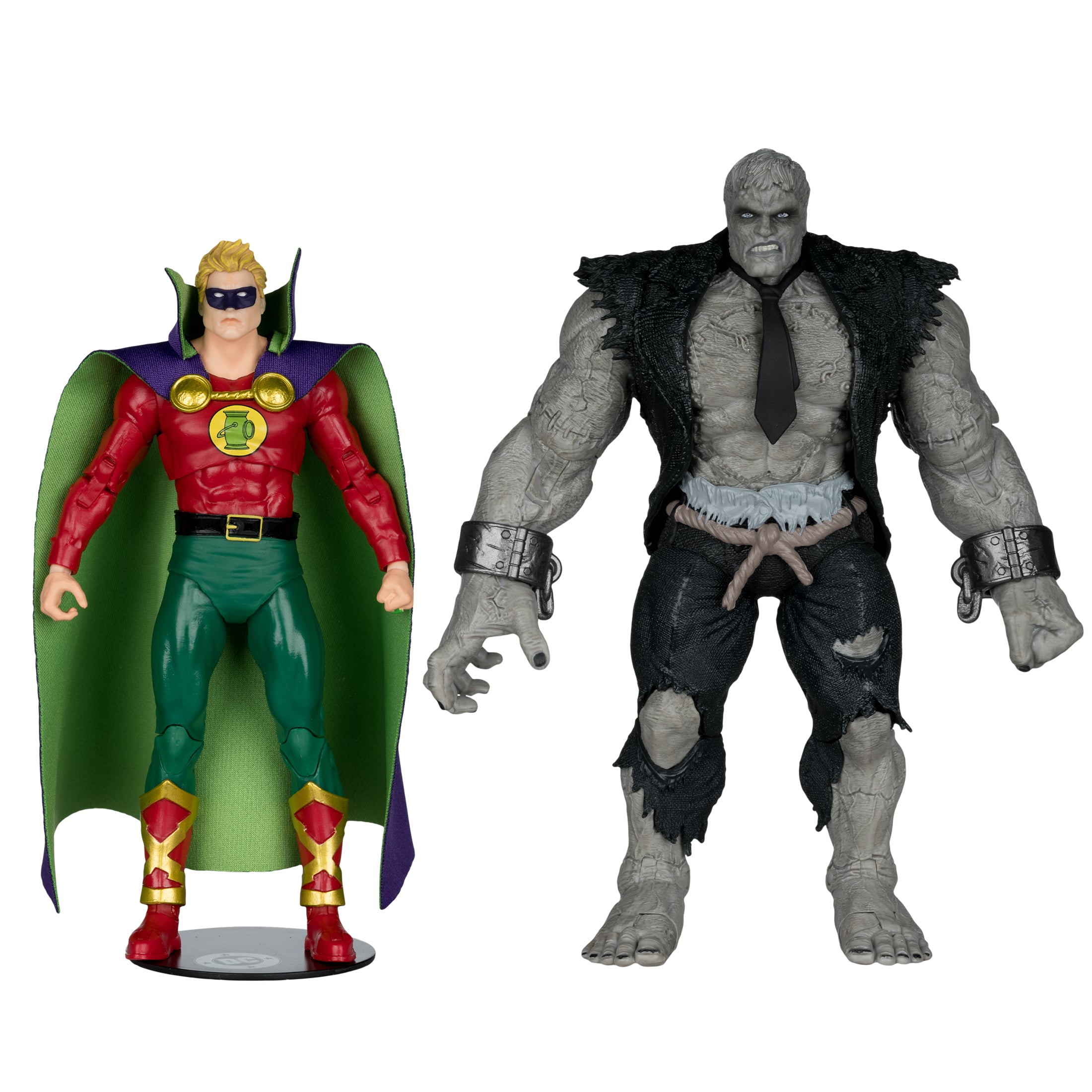 Solomon Grundy vs. Green Lantern JSA DC Multiverse 7-Inch Two-Pack — Front View Both Figures
