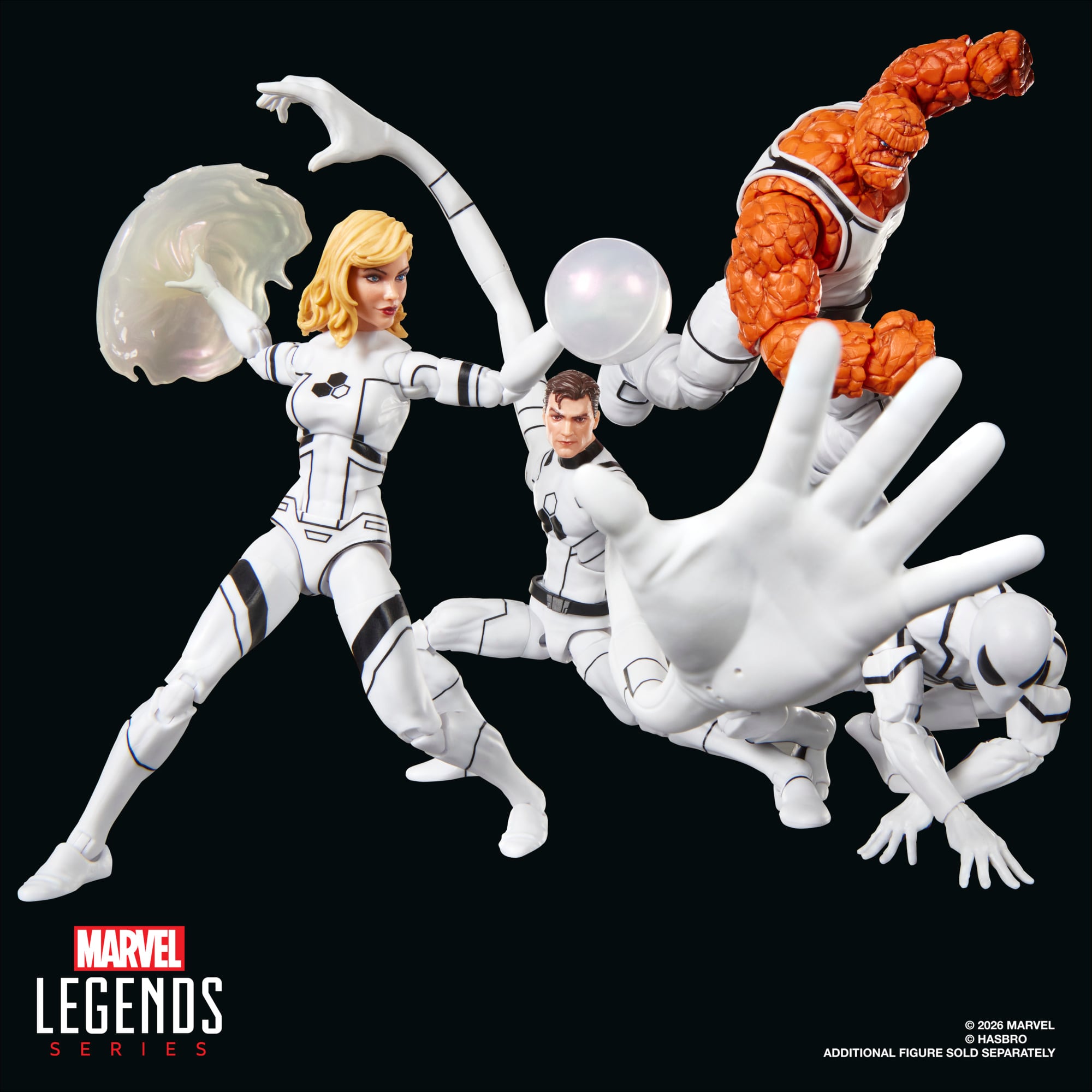 Future Foundation Marvel Legends 6-Inch — Full Team Group Display with Additional Figures Sold Separately