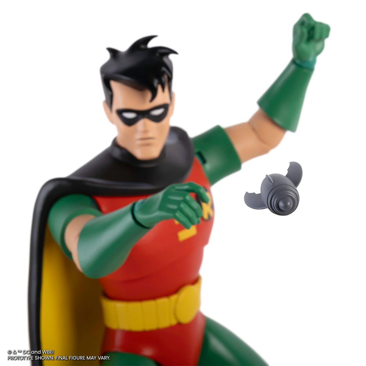 Robin Batman Animated Series Mondo 1:6 Figure — Bat Bomb Grapple Hook Hand Detail