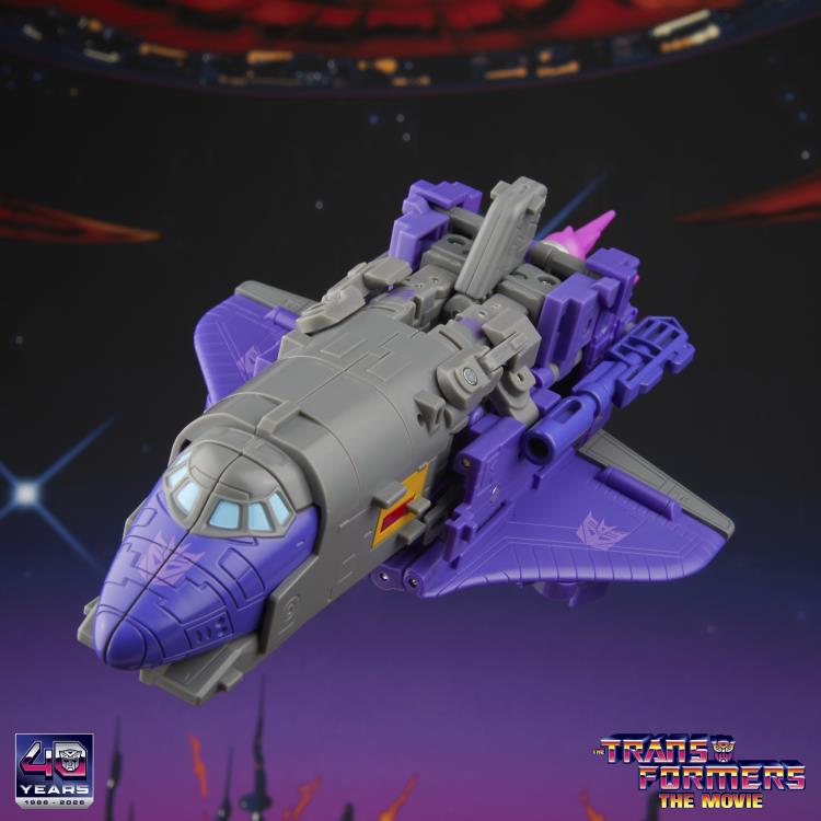 Astrotrain Studio Series 86 Leader Figure — Space Shuttle Mode Top-Down Aerial View
