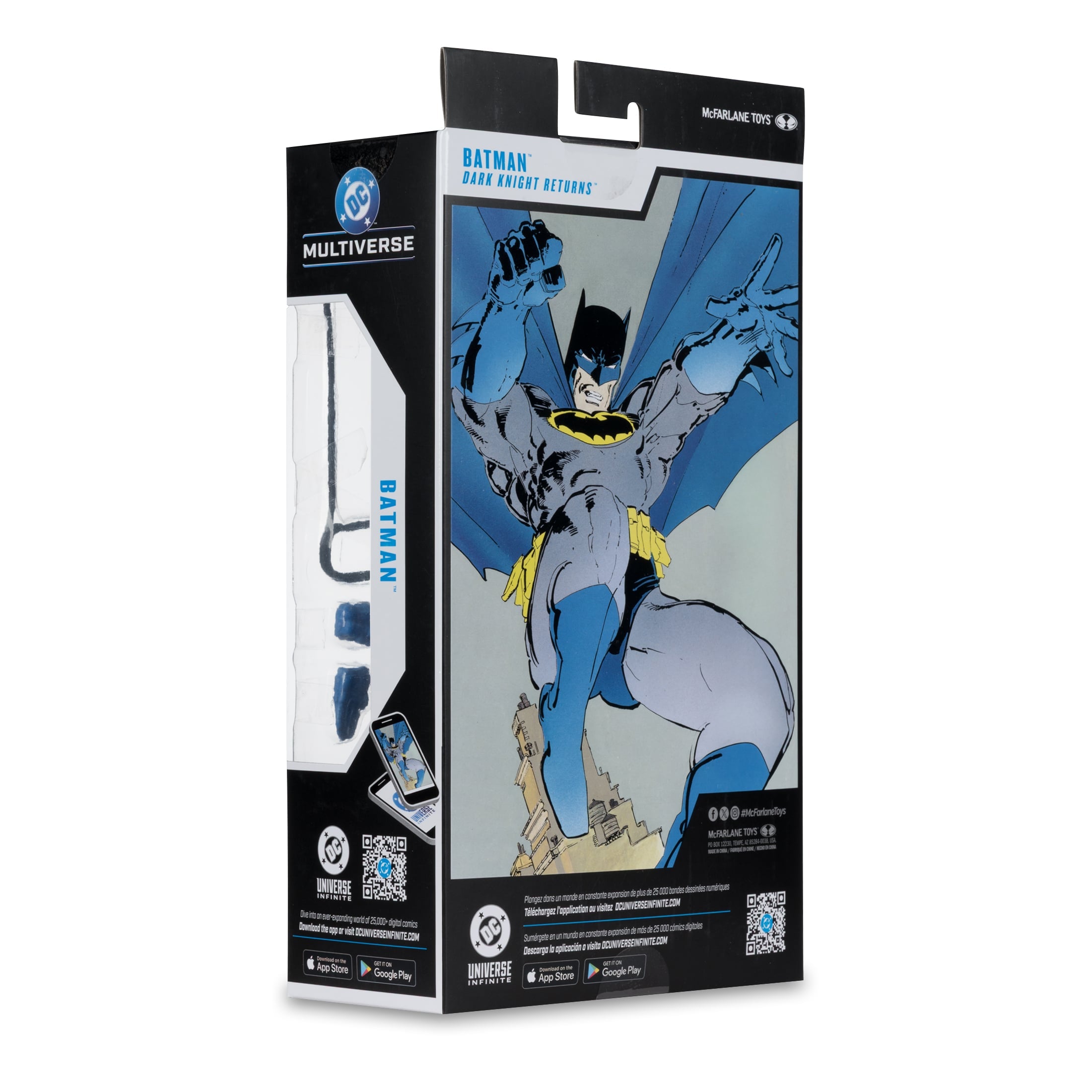 Batman Dark Knight Returns DC Multiverse 7-Inch Figure — Box Back with Comic Artwork