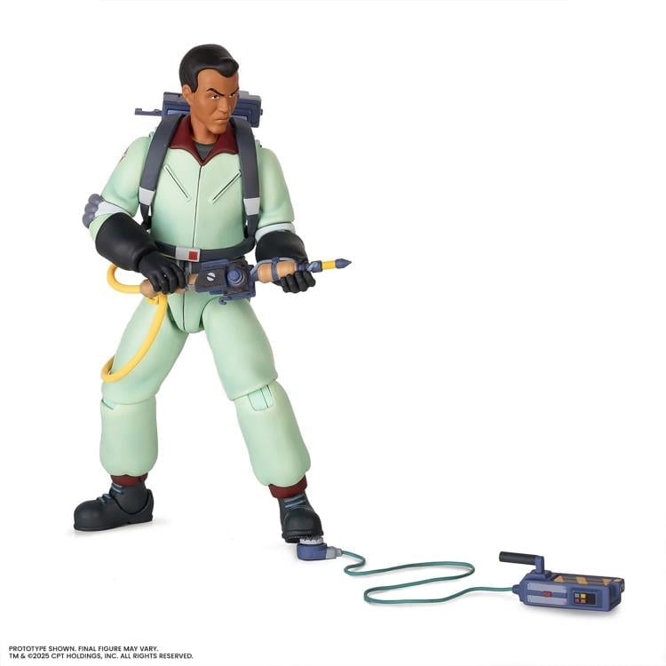 Winston Zeddemore Real Ghostbusters Mondo 1/12 Figure — Full Figure with Ghost Trap Deployed on Ground