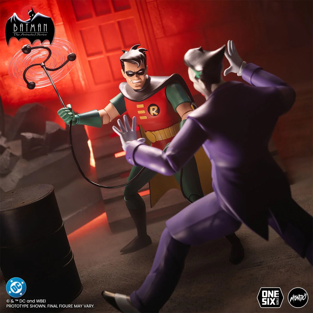 Robin Batman Animated Series Mondo 1:6 Figure — Villain Confrontation Bolo Scene