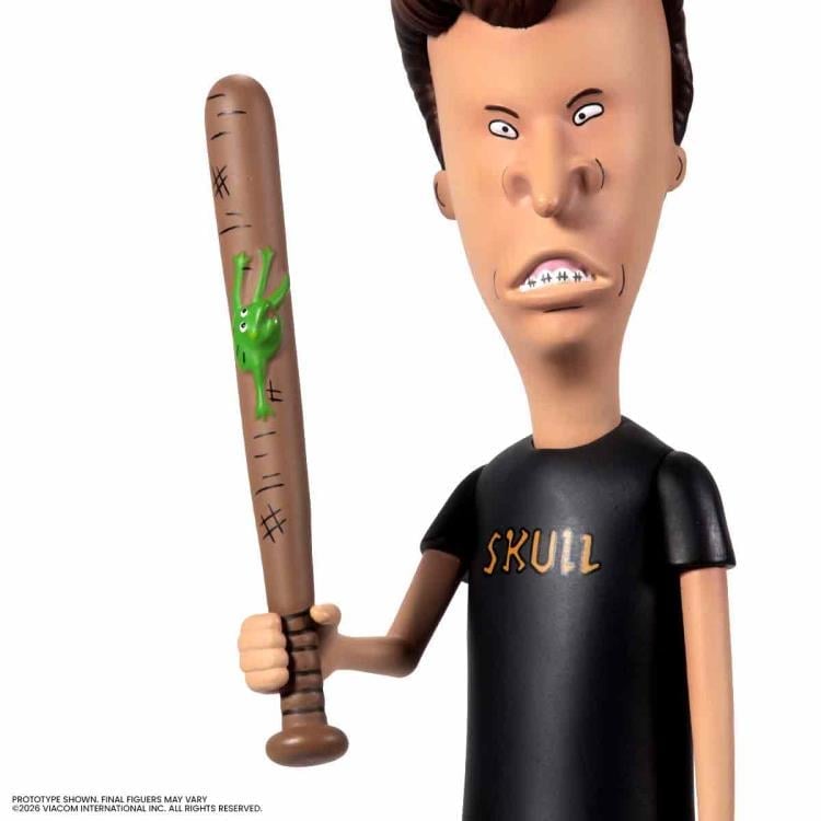Beavis Mondo Squads 9-Inch Figure — Frog Baseball Bat Accessory Front View with Figure Detail