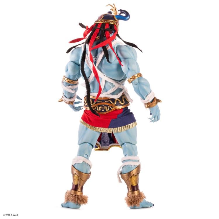 Mumm-Ra ThunderCats Mondo 1/6 Scale Figure — Back View Showing Fabric Cape and Bandage Detail