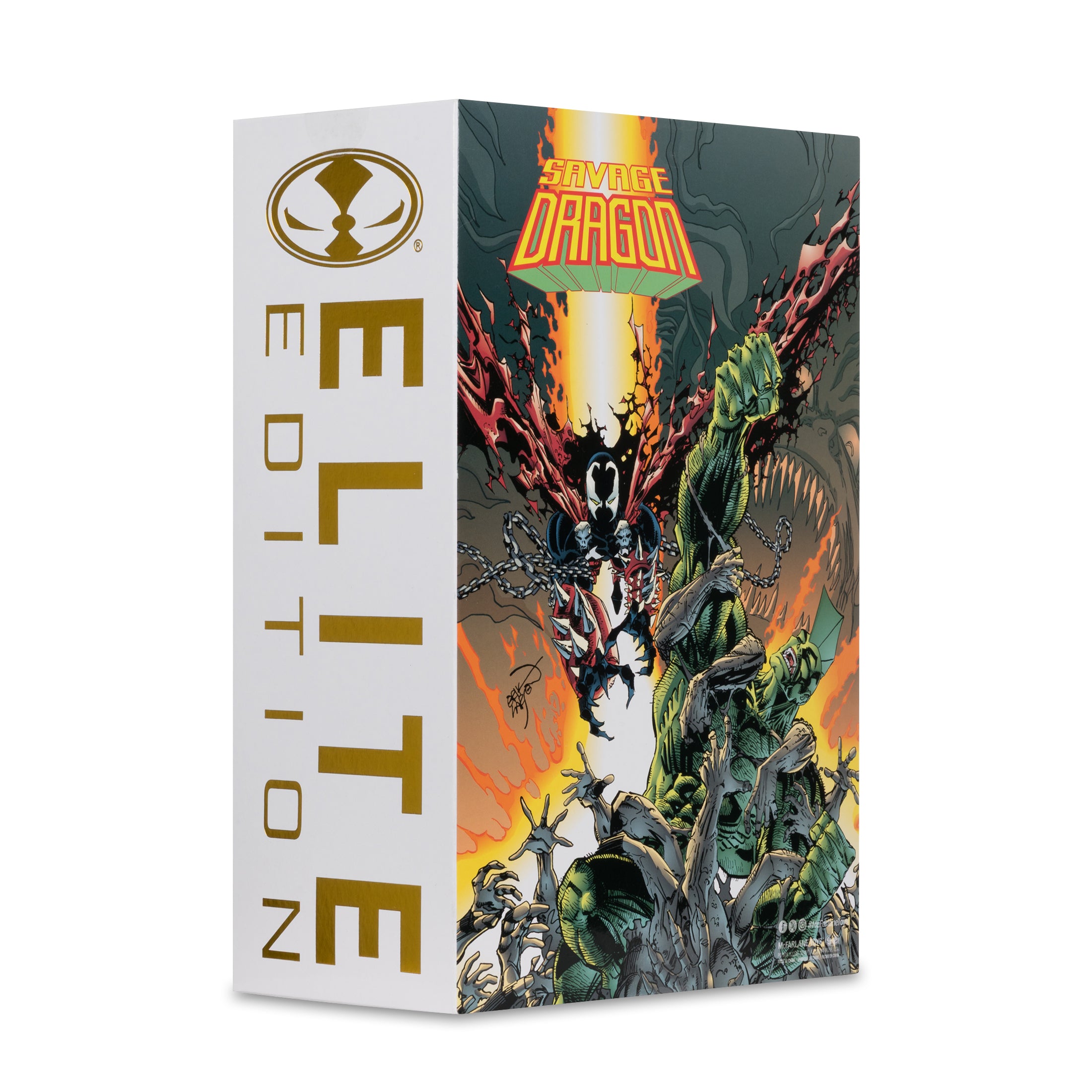Savage Dragon McFarlane Elite Edition Image Comics Founders Series — Package Detail with Elite Edition Outer Box Art