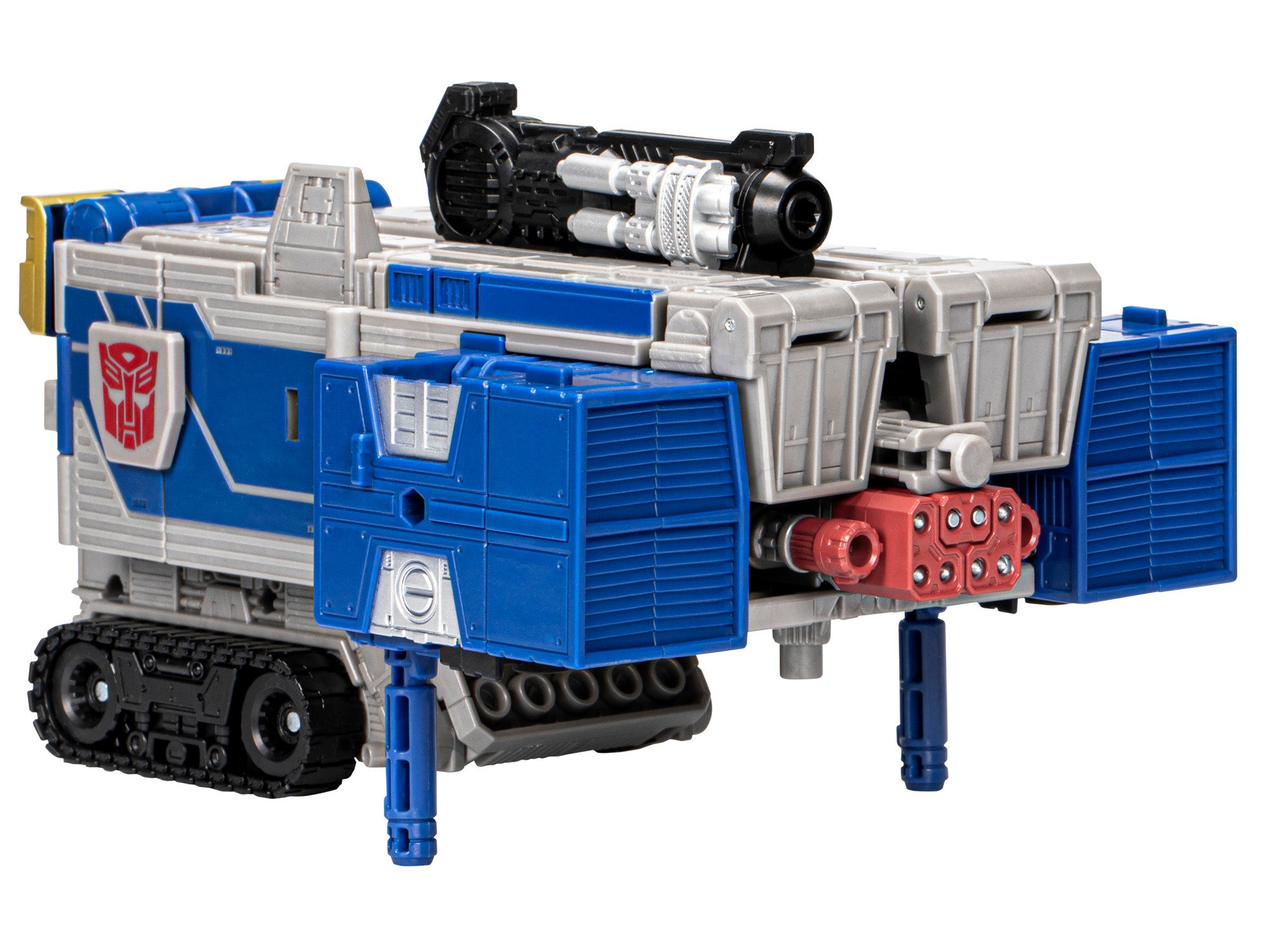 Armada Universe Optimus Prime Transformers Legacy Evolution Commander — Trailer Tank Mode with Autobot Shield Detail