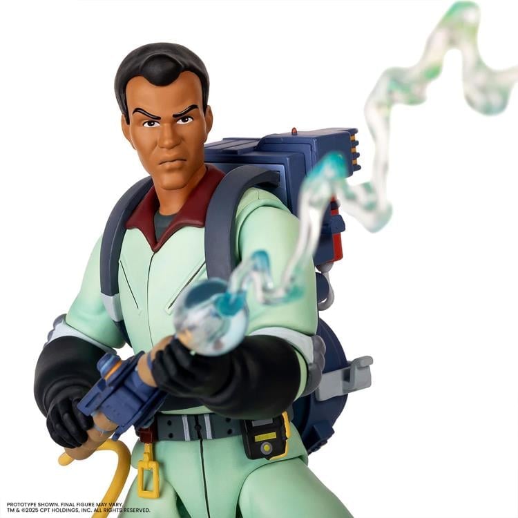 Winston Zeddemore Real Ghostbusters Mondo 1/12 Figure — Particle Stream Effect Close-Up