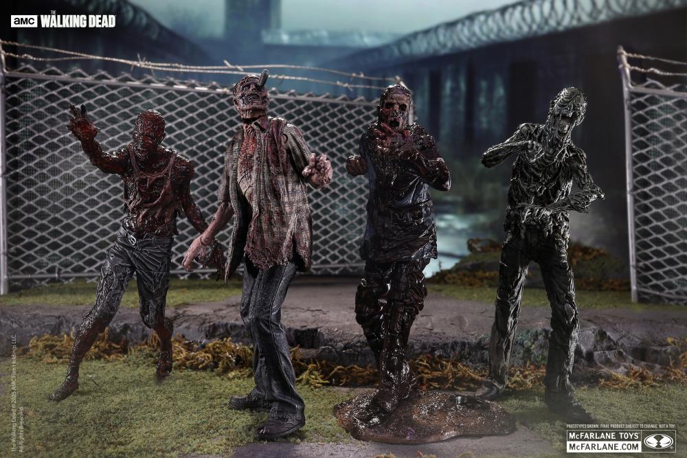 The Walking Dead (TV Series) Walkers Figure Four-Pack