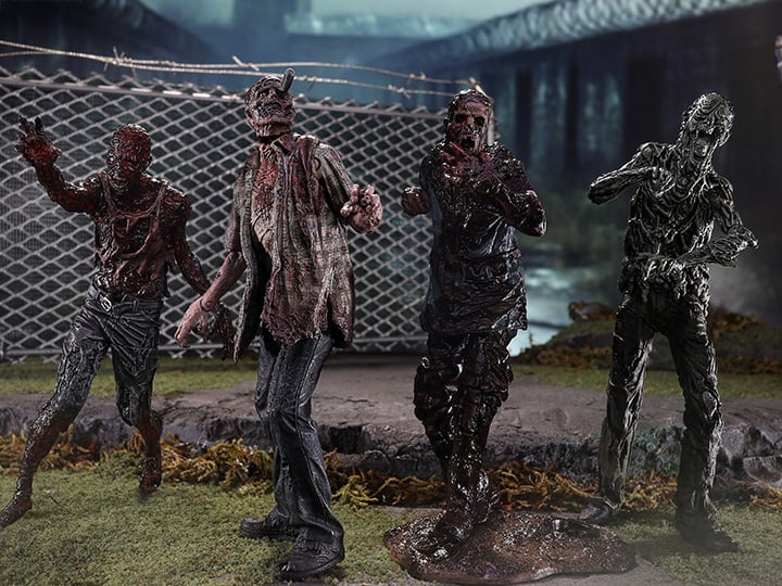 The Walking Dead (TV Series) Walkers Figure Four-Pack