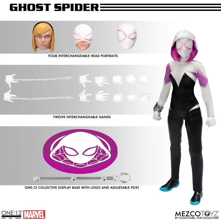 Ghost Spider (Spider-Gwen) Marvel Comics Mezco One:12 Collective