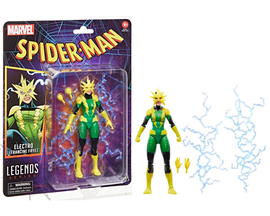 Electro (Francine Frye) Spider-Man Marvel Legends Retro Collection Action Figure