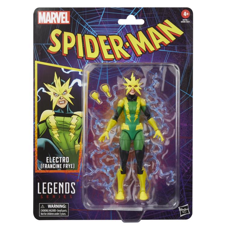 Electro (Francine Frye) Spider-Man Marvel Legends Retro Collection Action Figure