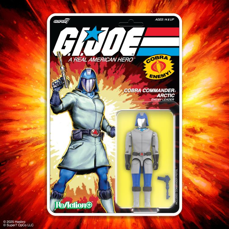 Arctic Cobra Commander (Cartoon) G.I. Joe ReAction+ Action Figure