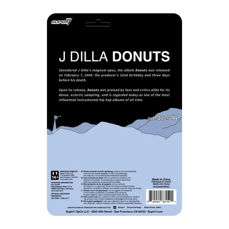 J Dilla (Donuts - Smile Album Cover) ReAction Action Figure