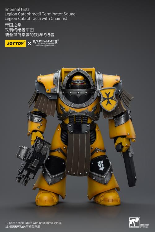 Cataphractii Terminator Squad Legion Cataphractii with Chainfist Warhammer: The Horus Heresy Imperial Fists Legion 1/18 Scale Action Figure