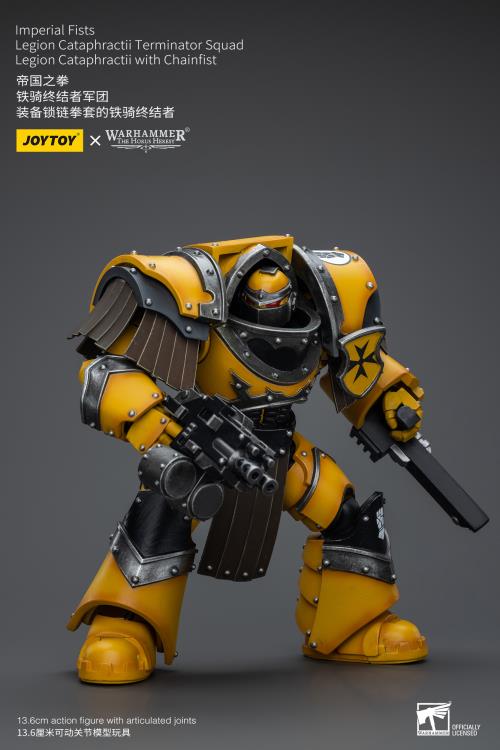 Cataphractii Terminator Squad Legion Cataphractii with Chainfist Warhammer: The Horus Heresy Imperial Fists Legion 1/18 Scale Action Figure