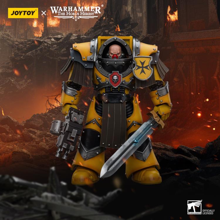 Legion Cataphractii Terminator Squad Legion Cataphractii Sergeant with Power Sword Warhammer: The Horus Heresy Imperial Fists 1/18 Scale Action Figure