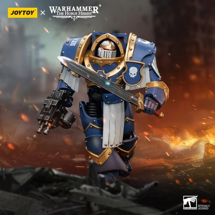 Cataphractii Terminator Squad Sergeant with Power Sword Warhammer: The Horus Heresy Ultramarines 1/18 Scale Action Figure