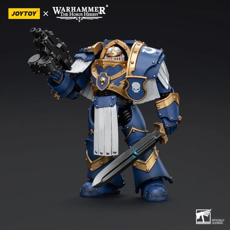 Cataphractii Terminator Squad Sergeant with Power Sword Warhammer: The Horus Heresy Ultramarines 1/18 Scale Action Figure
