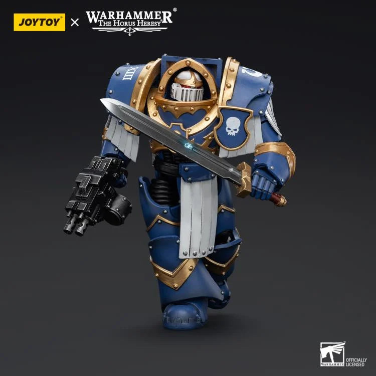 Cataphractii Terminator Squad Sergeant with Power Sword Warhammer: The Horus Heresy Ultramarines 1/18 Scale Action Figure