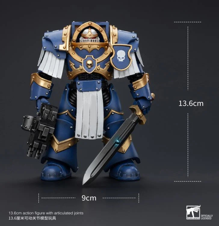 Cataphractii Terminator Squad Sergeant with Power Sword Warhammer: The Horus Heresy Ultramarines 1/18 Scale Action Figure