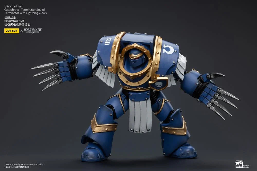 Cataphractii Terminator Squad Terminator with Lightning Claws Warhammer: The Horus Heresy Ultramarines 1/18 Scale Action Figure