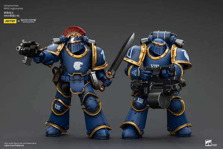 Legion MKIII Tactical Squad Sergeant with Power Sword Warhammer: The Horus Heresy Ultramarines 1/18 Scale Action Figure