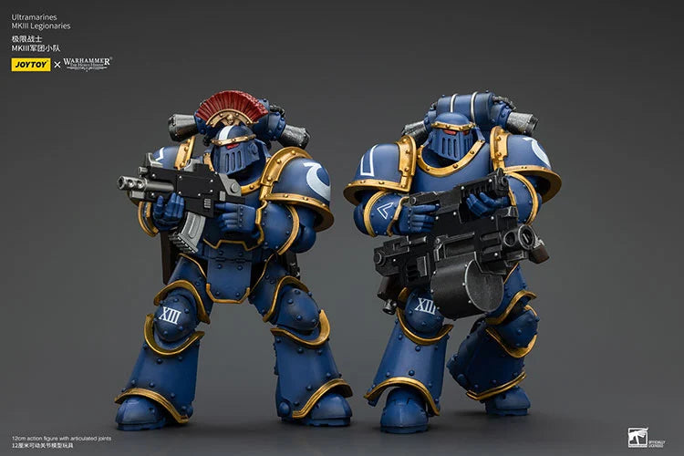 Legion MKIII Tactical Squad Sergeant with Power Sword Warhammer: The Horus Heresy Ultramarines 1/18 Scale Action Figure