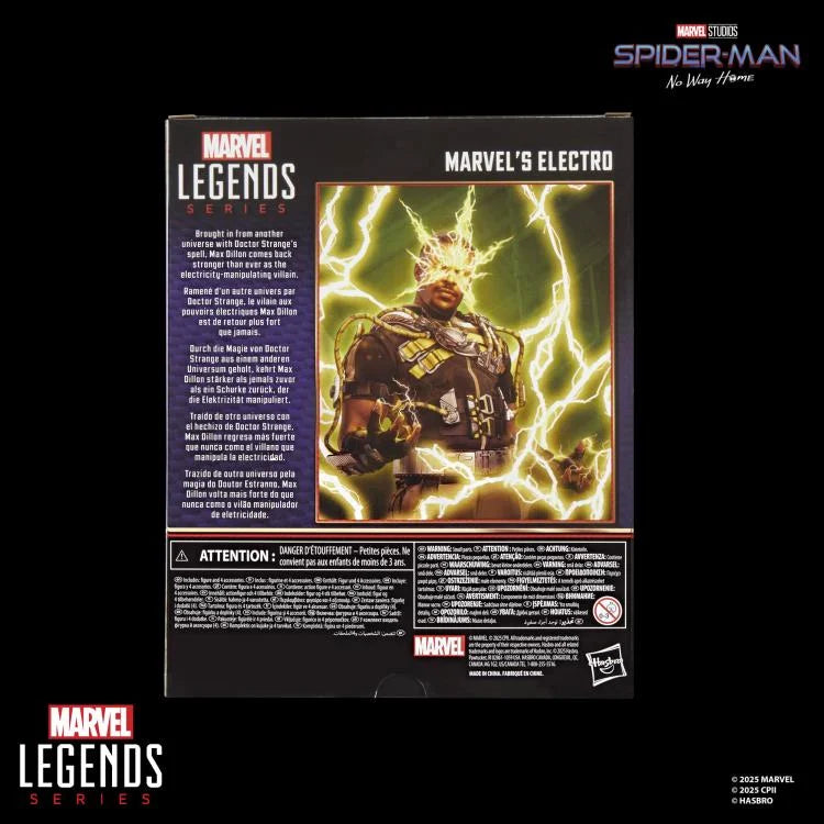 Electro Spider-Man: No Way Home Marvel Legends Deluxe Action Figure