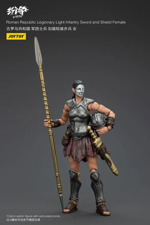 Female Legionary Light Infantry with Sword and Shield Strife Roman Republic 1/18 Scale Action Figure