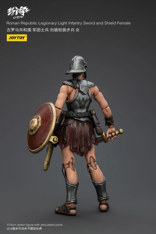 Female Legionary Light Infantry with Sword and Shield Strife Roman Republic 1/18 Scale Action Figure