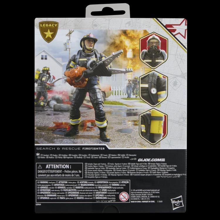 G.I. Joe Classified Series Legacy Collection Search & Rescue Firefighter Action Figure