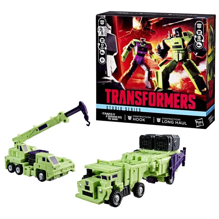 Long Haul & Hook The Transformers: The Movie Studio Series Commander Constructicons Action Figure 2-Pack