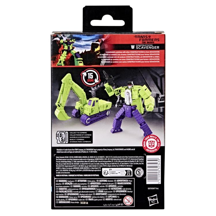 The Transformers: The Movie Studio Series Deluxe Class Constructicon Scavenger Action Figure