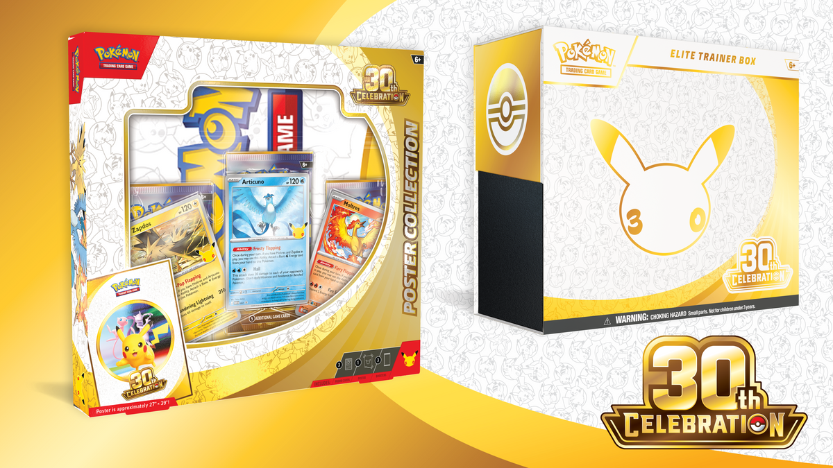 Pokémon TCG: 30th Celebration Poster Collection and Elite Trainer Box