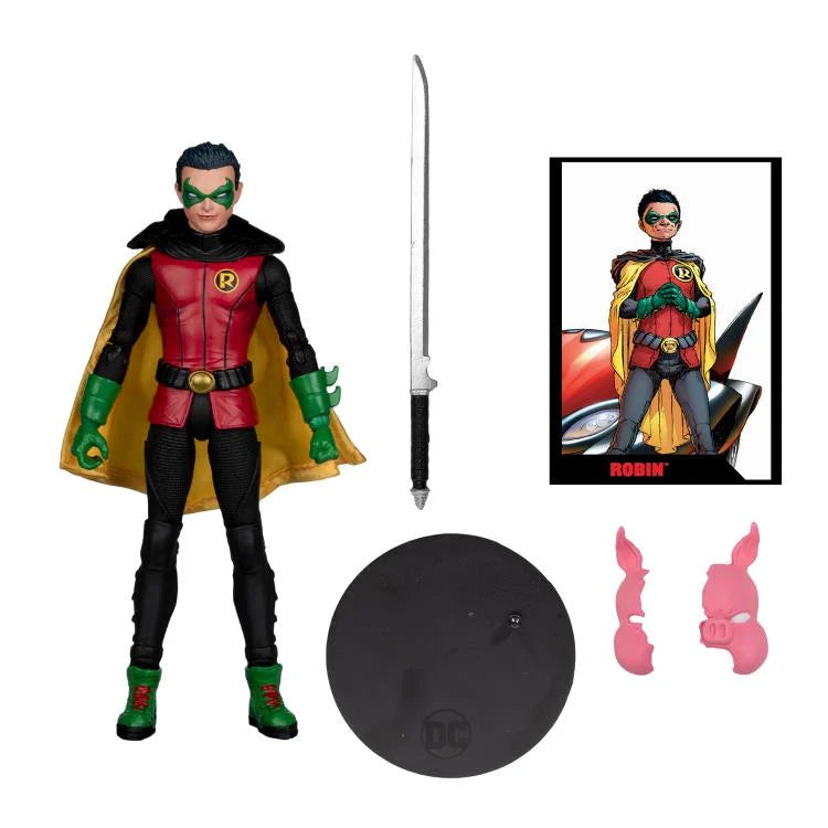 Robin Figure with Comic Batman: Reborn Page Punchers McFarlane
