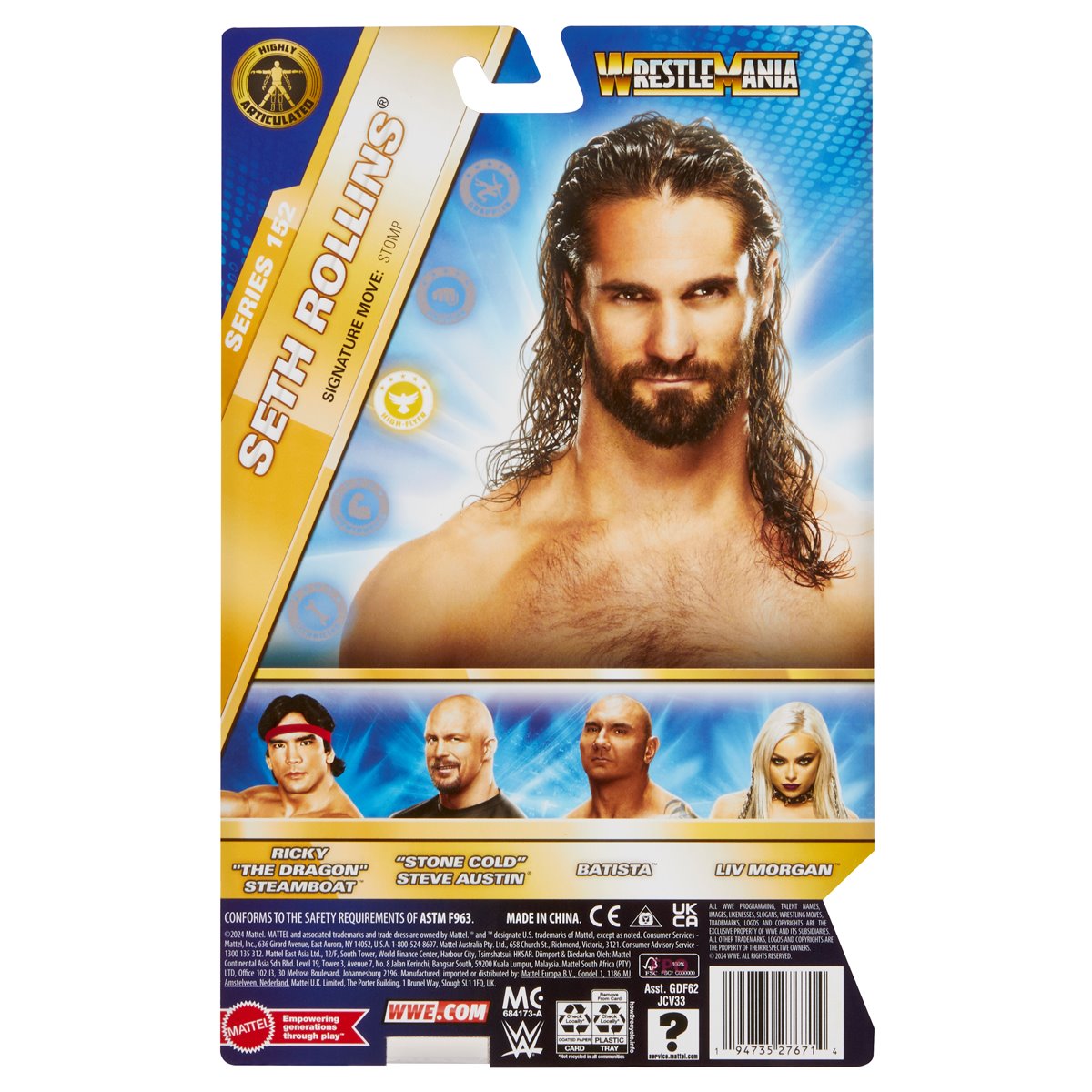 Seth Rollins WWE Main Event Series 152 Mattel